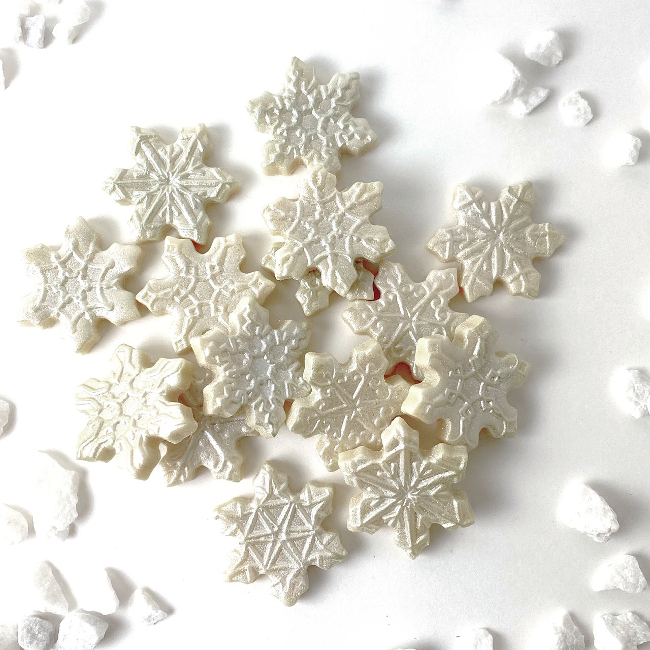 snowflake candy tiles