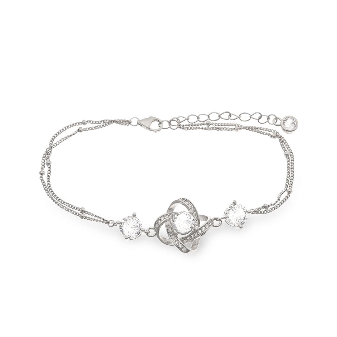 Celtic Knot™ 18K White Gold Bracelet