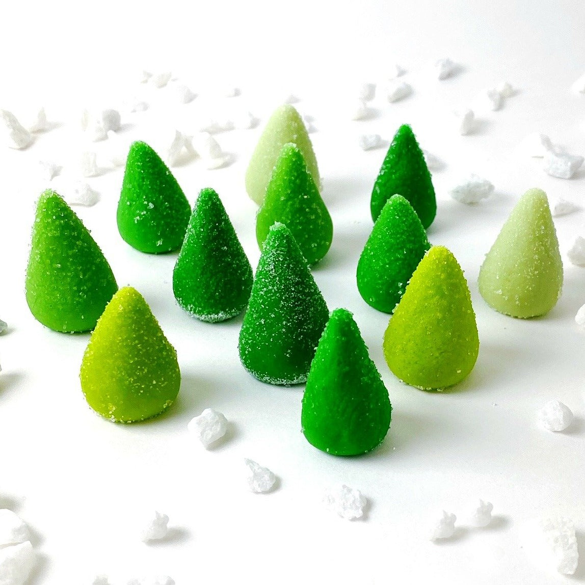 sparkly christmas trees