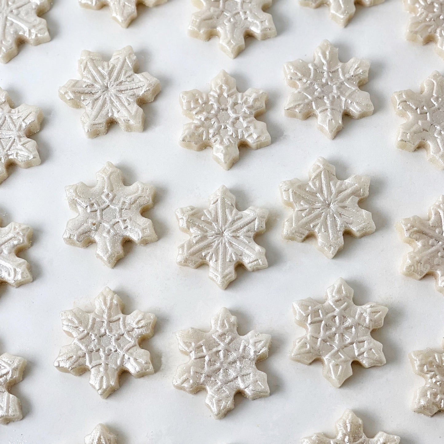 snowflake candy tiles
