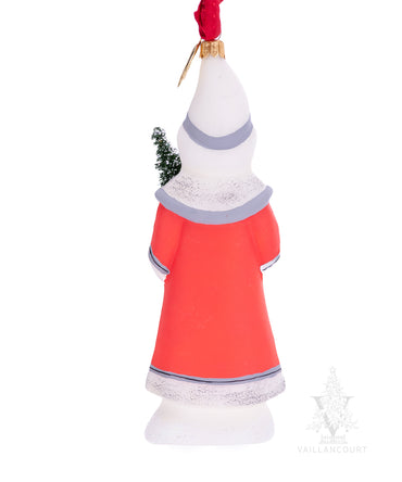Vaillancourt Red Santa with Woven Basket