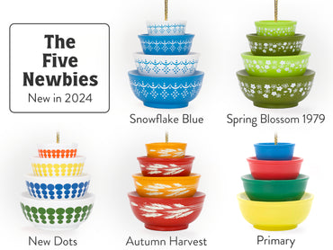 Miniature Vintage Bowl Stack Ornament