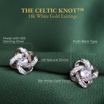 Celtic Knot™ 18K White Gold Earrings