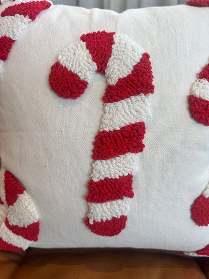 Candy Cane Pillow Cover