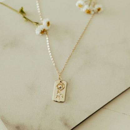 Sunflower Necklace