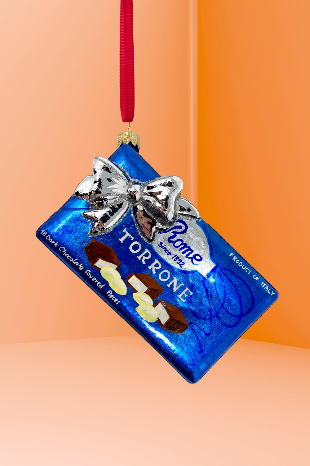 Blue Torrone Candy Box Polish Glass Ornament – TheChristmas.com