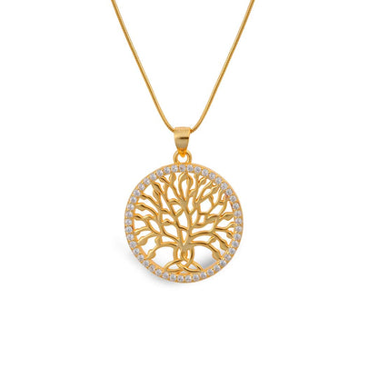 Celtic Tree of Life™ 18K Yellow Gold Diamond Pendant